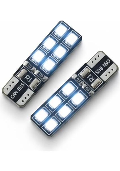 24V Beyaz Dipsiz T10 LED Ampul (2'li Set) Premium Işık