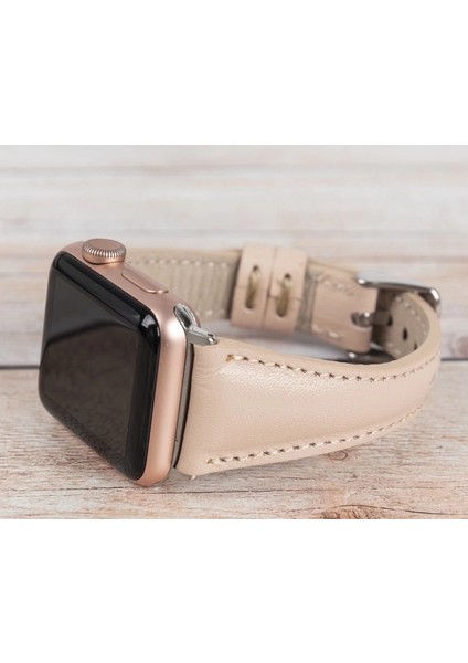 Buğz Apple Watch Uyumlu Deri Kordon 42-44-45MM Slim Nu1 modelleri