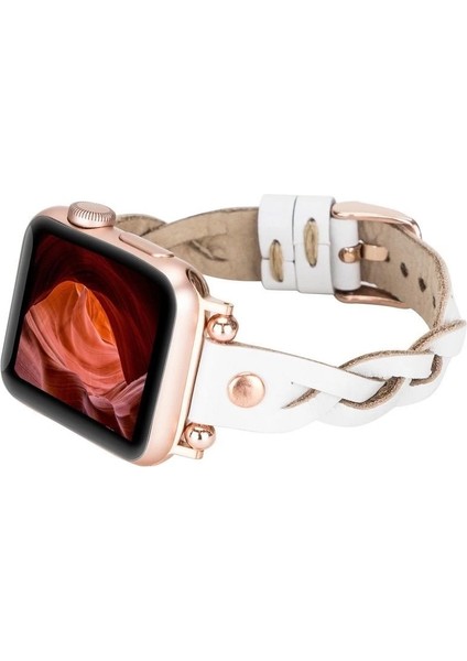 Buğz Apple Watch Uyumlu Deri Kordon Wanda 38-40-41MM Rt F3