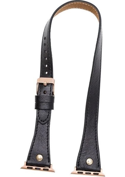 Buğz Apple Watch Uyumlu Deri Kordon 42-44-45MM Slim Dtgt Rst1 modelleri