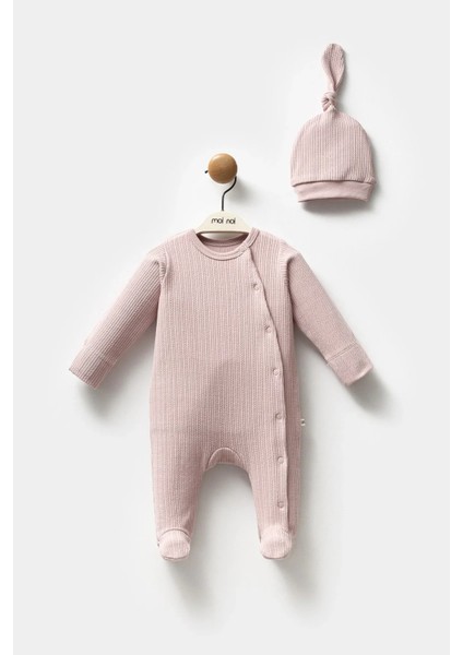 Moi Noi Şapkalı Tulum MNB1235 Mürdüm