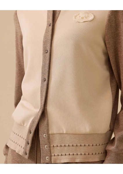 10030 Sıfır Yaka Önden Çıtçıtlı Alt Kısmı Lastik Detaylı Günlük Ceket 10002521710030 #10-25# modelleri