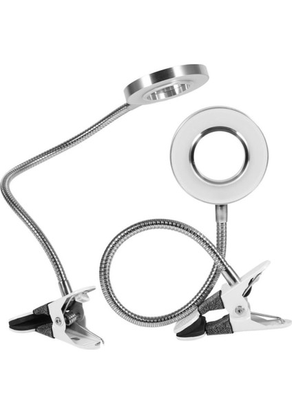 8X Büyütmeli Mandallı Usb Girişli Masa Lambalı Okuma Ve Güzellik Salon Için Büyüteç 2088A modelleri