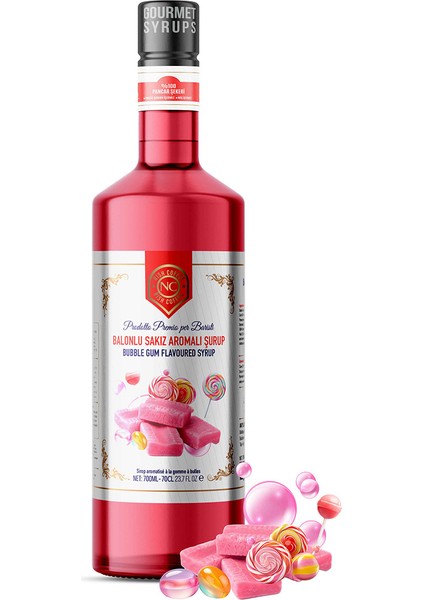 Nish Bubble Gum Aromalı Şurup 700 ml - P modelleri