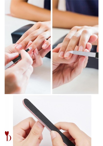 2'li Manikür Seti – Profesyonel Metal Tırnak Törpüsü, Et Itici ve Kağıt Tırnak Şekillendirme Törpüsü fiyatları