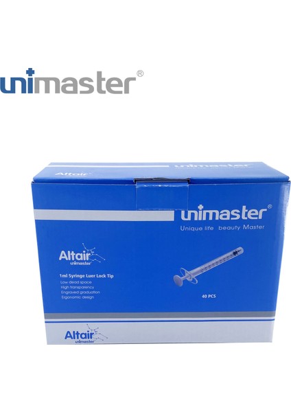 Altair Luer Lock Şırınga 1ml 40 Adet
