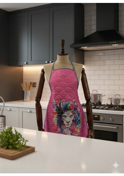 Kapitoneli Mutfak Önlüğü Dijital Baskılı Önlük fiyatları