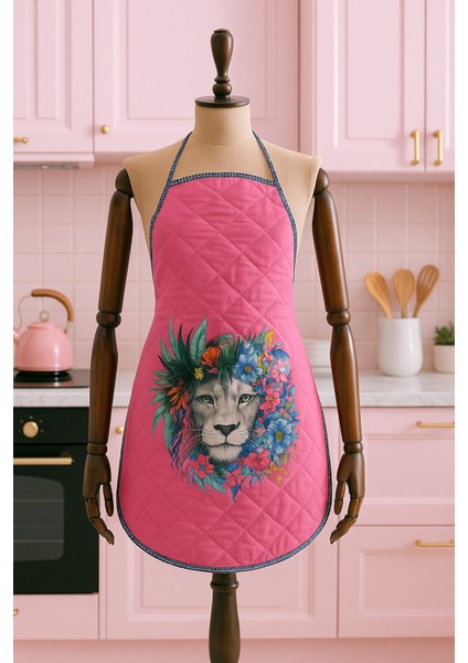 Kapitoneli Mutfak Önlüğü Dijital Baskılı Önlük indirimleri