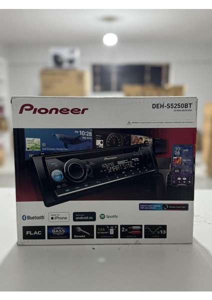 DEH-S5250BT 2 Amfi Çıkışlı Profesyonel Oto Teyp