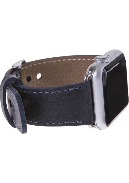 Buğz Apple Watch Uyumlu Deri Kordon 42-44-45MM CZ01 Lacivert