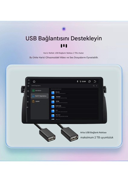 1999-2005 Bmw E46 Için 2+32GB, 9 Inç Gps & Carplay Destekli, Kameralı Multimedya Navigasyon Sistemi fırsatları