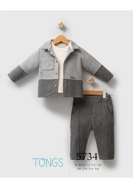 Tongs Baby Customary 3'lü Takım 5734 Gri