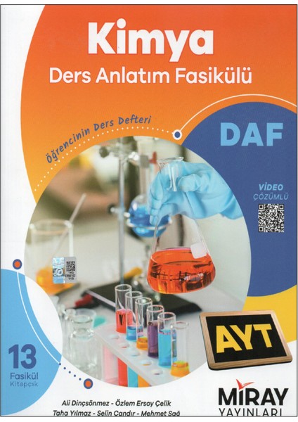 Miray Ayt Kimya Daf Ders Anlatım Fasikülü