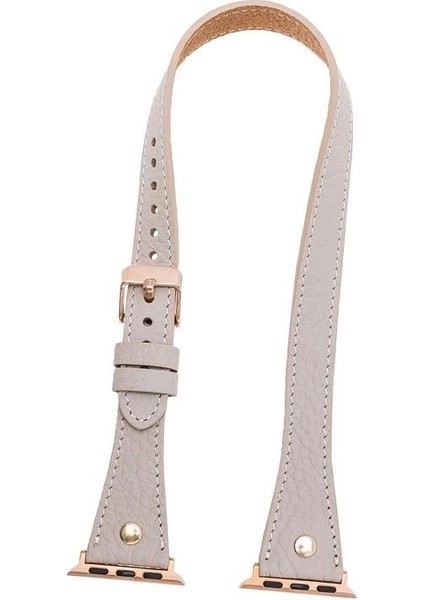 Buğz Apple Watch Uyumlu Deri Kordon 38-40-41MM Slim Dtgt Erc3 modelleri