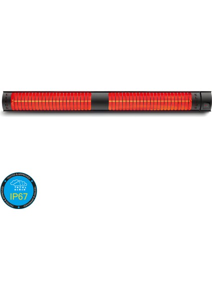 RCH-4000/12 IP67 Suya Dayanıklı 4000W Elektrikli Infrared Isıtıcı – Uzaktan Kumandalı