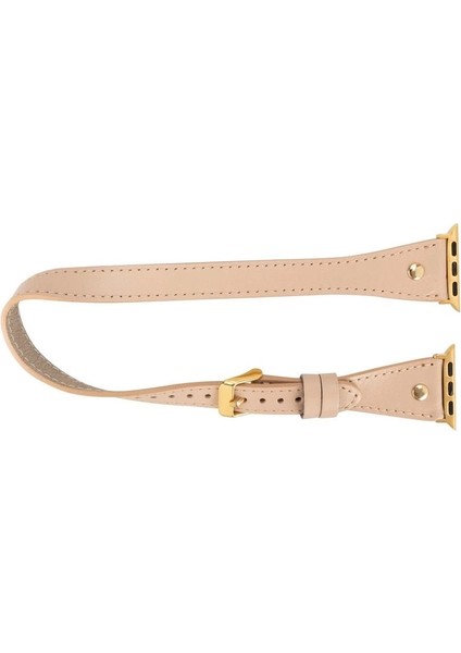 Buğz Apple Watch Uyumlu Deri Kordon 42-44-45MM Slim Dt Gt Nu1 modelleri