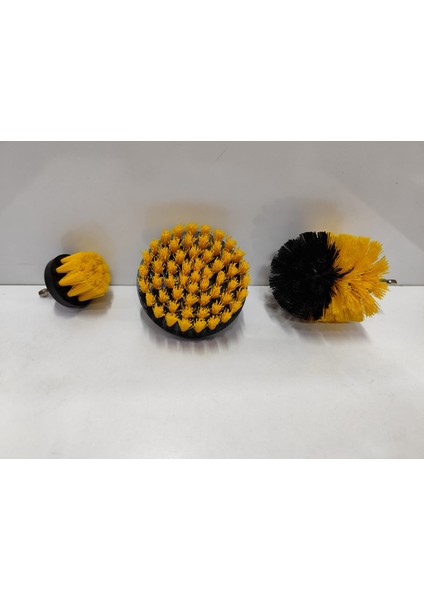 Temizlik Fırça Seti 3 Parça Matkapa Takılabilen modelleri