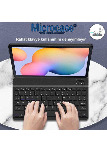 Huawei Matepad 11.5 2025 Tablet Uyumlu Bluetooth Klavyeli Standlı Kılıf - Bkk4