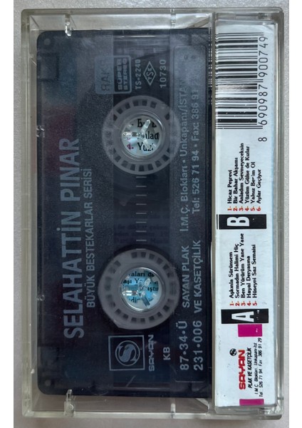 Büyük Bestekarlar Serisi Selahattin Pınar Fasıl Kaset (Orijnal Dönem Baskı Kaset) fiyatları