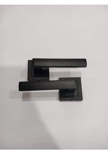 Kare Rozetli Lama Siyah Wc Kapı Kolu Takımı (1 Takım – Tuvalet & Banyo Kapı Kolu Seti) fiyatları