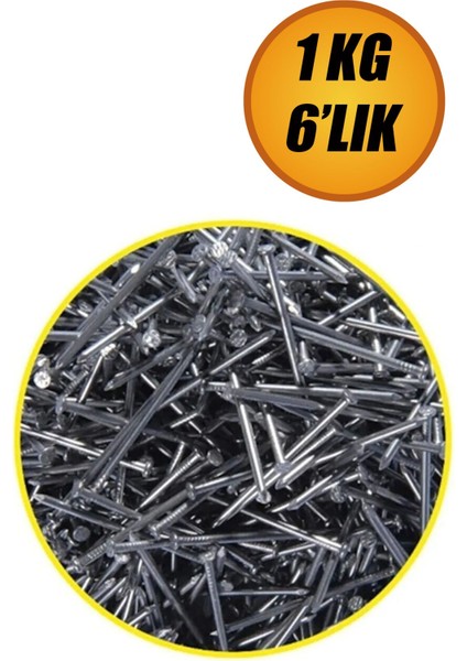Genel Amaçlı Inşaat Inşat Kalıp Ahşap Sunta Duvar Çivisi 6'lık Başlı 1 Kilo kg