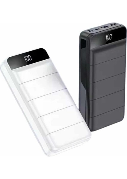 Buğz Powerbank 50.000 Mah Dijital Göstergeli Taşınabilir 4 Portlu Hızlı Powerbank