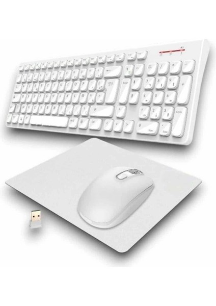 Buğz 2.4 Ghz Wireless Kablosuz Klavye Mouse Seti Tv Pc Uyumlu indirimleri