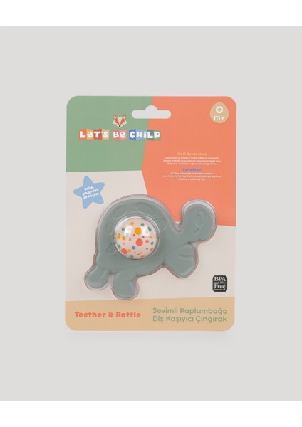 Sevimli Kaplumbağa Diş Kaşıycı Çıngırak-Petrol Yeşili modelleri