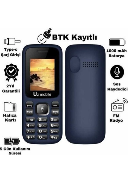 Yerli Üretim Tuşlu Asker Telefonu -Uz Türkiye Garantili fiyatları