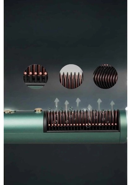 Buğz Üflemeli Fön Tarak Düzleştirici Seramik Kaplama Elektriklenme Karşıtı fırsatları