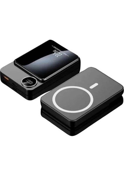 Buğz Magsafe Powerbank 10.000 Mah 22.5 Watt Hızlı Şarj Göstergeli Kablosuz Taşınabilir Şarj