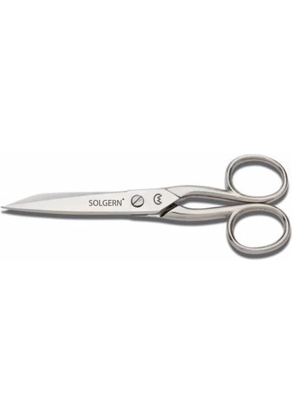 Solgern M-218 Sivri Uçlu Iplik Temizleme Makası No: 5,5 Inç / 13,97 cm - Nikel Kaplama