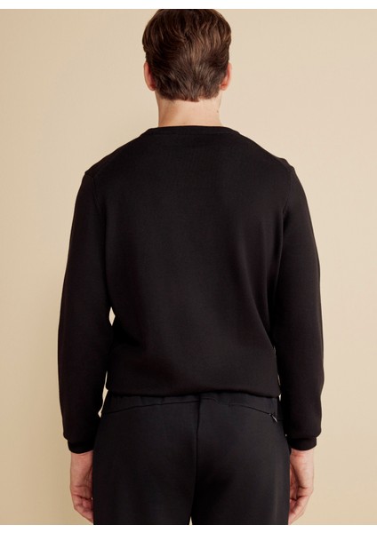 Bisiklet Yaka Standart Siyah Erkek Kazak BBFW25MKL001 indirimleri