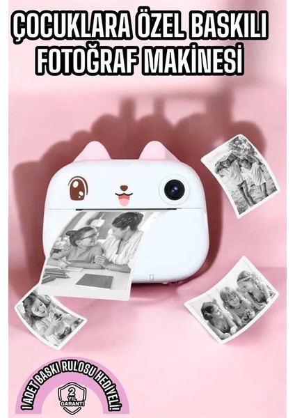 Buğz Çocuk Fotoğraf Makinesi Dijital Hd Video Rulo Kağıt Baskılı Yazıcı fiyatları