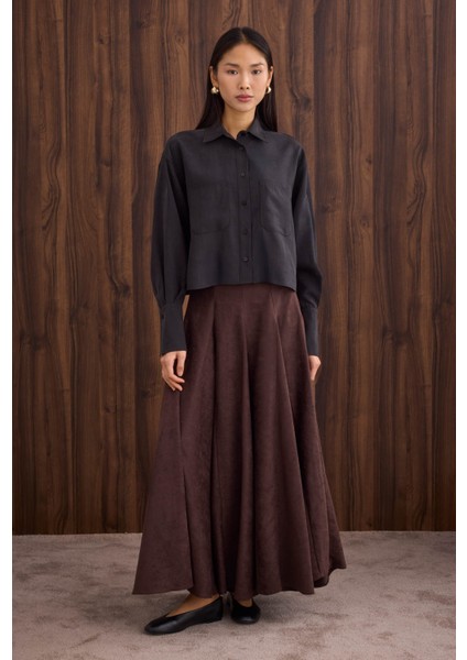 Çift Cepli Kısa Gömlek Siyah fiyatları