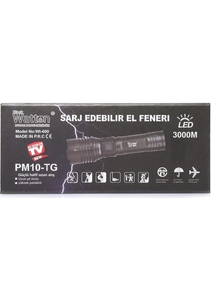 Buğz 3000 Lümen Güçlü El Feneri WT-600 fırsatları