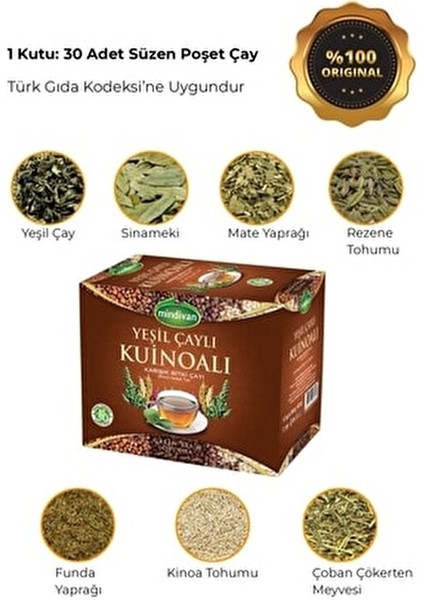 Kuinoa Çayı 1 Adet Doğal ve Katkısız Ferahlatıcı Lezzetli Bitki Çayı modelleri