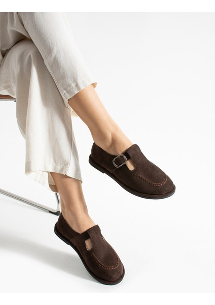 Arabella Kadın Süet Toka Detaylı Günlük Loafer Ayakkabı