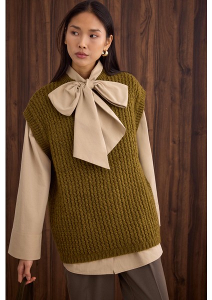 Bisiklet Yaka Süveter Yosun fiyatları