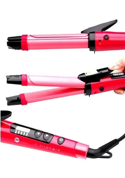 Buğz Saç Düzleştirici Şekillendirici Saç Maşası Ikili Şekillendirici Isı Ayarlı modelleri