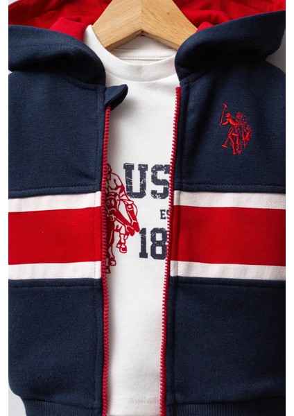 U.s. Polo Assn 3'lü Takım USB2553 Lacivert-Kırmızı modelleri