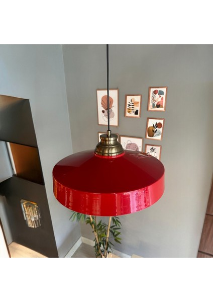 Açe Kırmızı Tekli Eskitme Kum Saati Başlık Avize Retro Sarkıt Ofis Showroom Salon Mutfak Avizeleri fırsatları