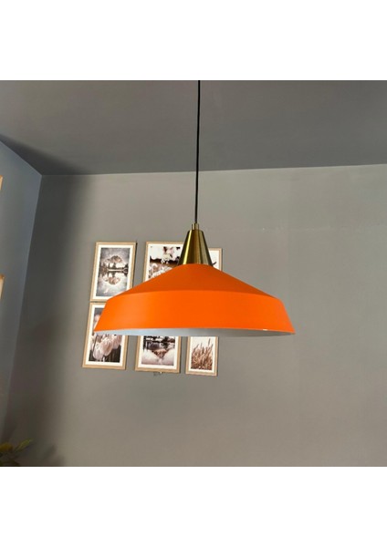 Lema Turuncu Tekli Avize Eskitme Huni Başlık Sarkıt Lamba Restoran Cafe Salon Avizeleri fırsatları