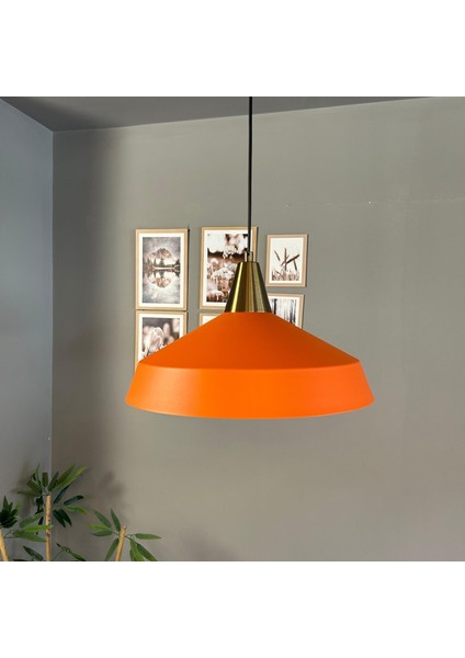 Lema Turuncu Tekli Avize Eskitme Huni Başlık Sarkıt Lamba Restoran Cafe Salon Avizeleri indirimleri