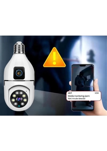 Buğz Çift Lensli Duy Girişli Kablosuz Ampul Kamera fırsatları