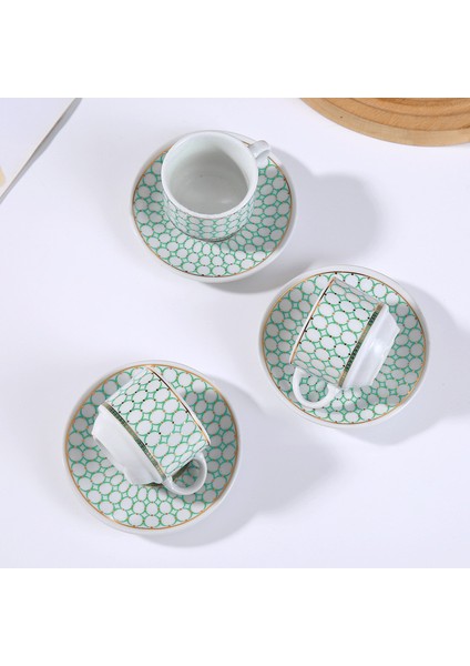 6'lı Porselen Fincan Takımı Seti
