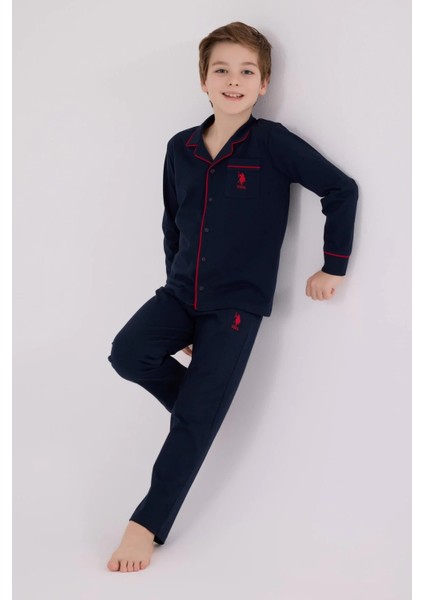 U.s. Polo Assn Gömlek Pijama US2234-4 Lacivert fiyatları