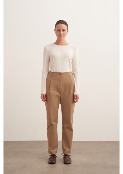 Pileli Koton Pantolon