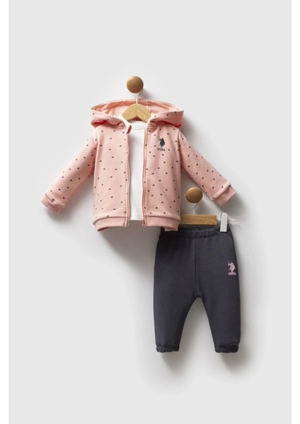 U.s. Polo Assn 3'lü Takım USB2766 Somon