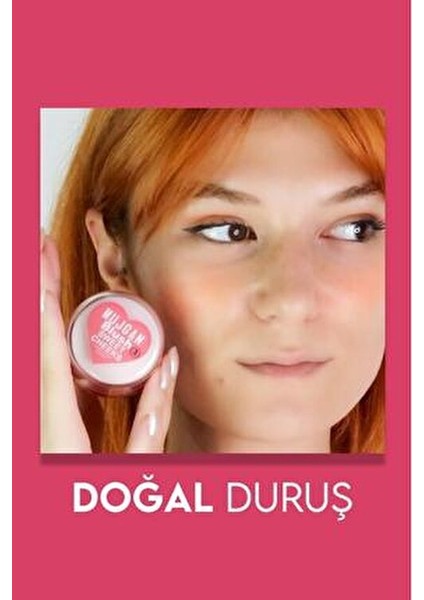 Simli Allık Pembe Renk Yoğun Pigmentasyon ve Yumuşak Uygulama 5,5x4 cm